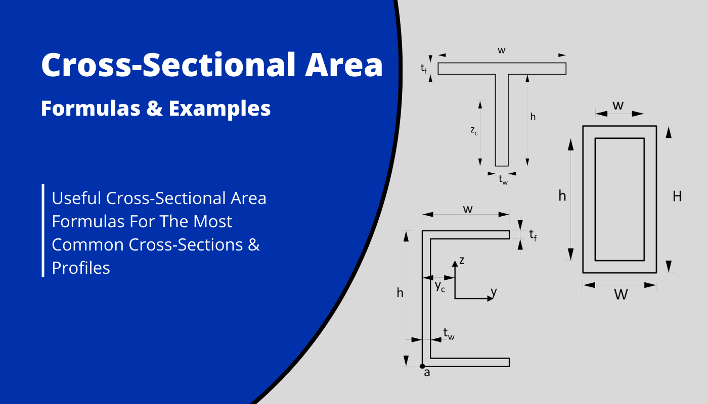 Cross sectional Area Formulas For Different Shapes And Sections 