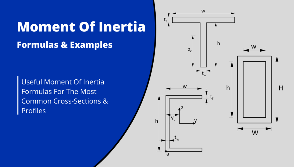 moment of inertia formula for cross section