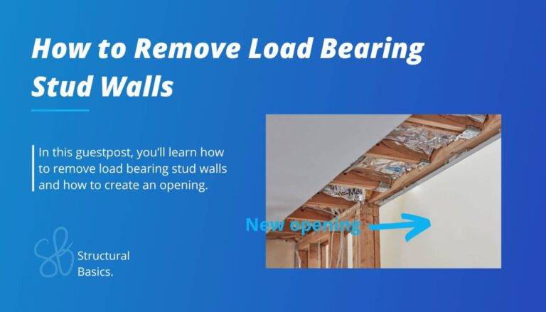 how to remove load bearing stud walls.